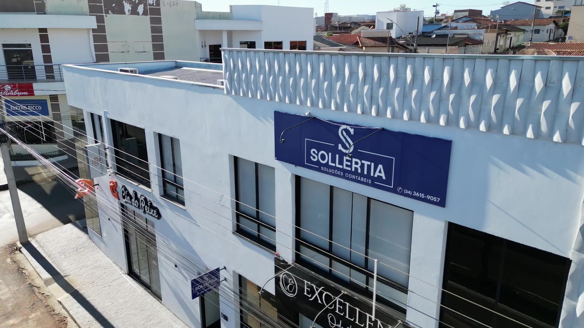 Vista aérea da sede da Sollertia Soluções Contábeis